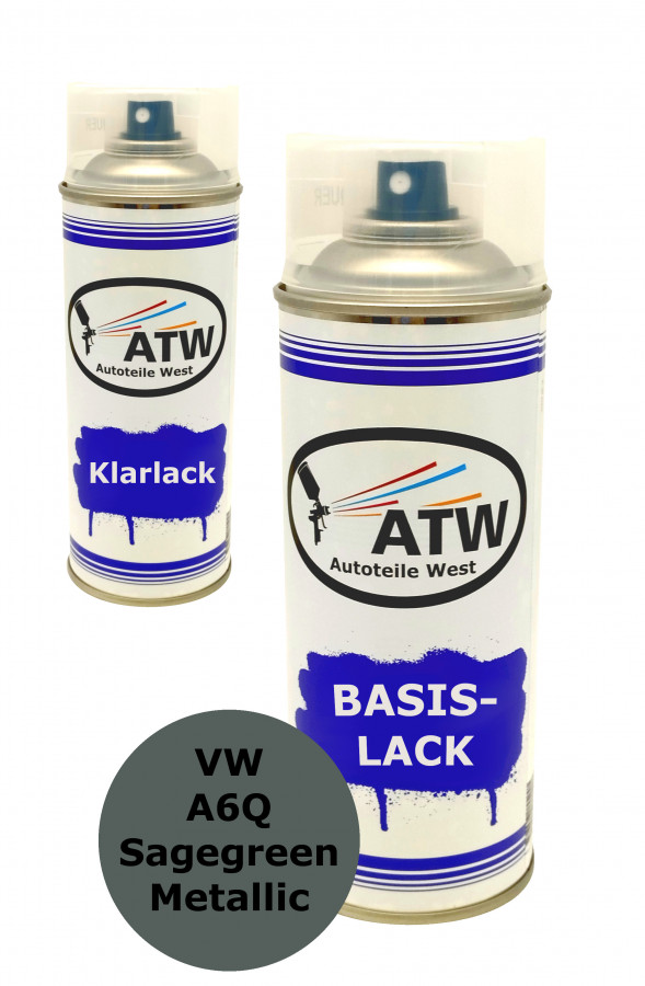 Autolack für VW A6Q Sagegreen Metallic +400ml Klarlack Set